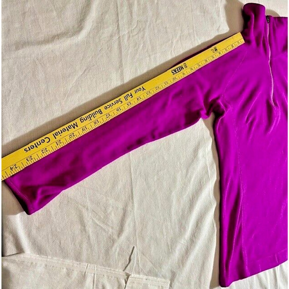Columbia 1/4 Zip Pullover Top Magenta Womens Size Small - Picture 10 of 12